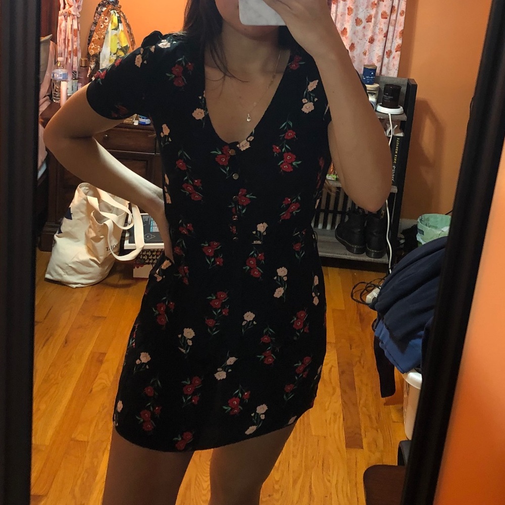 Forever 21 Floral Print Mini Dress